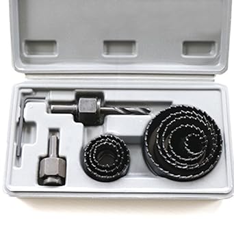 Generic Carbide Twist Drill Bit Hole Saw Tapper Set for Measurement Combination Sheet Trepanned Woodworking Hole Saw