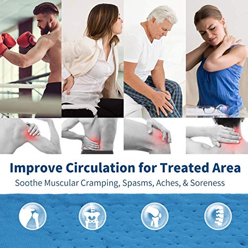 Electric Heating Pad for Pain Relief Saferell FastHeating Pad for