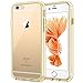 JETech Case for iPhone 6 and iPhone 6s, Non-Yellowing Shockproof Phone Bumper Cover, Anti-Scratch Clear Back (Gold)