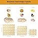 Reusable Beeswax Food Storage Wraps - SYNERKY 4 Pack Eco-friendly Wax Sandwich Snacks Wrap and Bowl Cover Sustainable FDA Certified Plastic-Free Cloth Bee Wrappers Wrapping Paper for Kitchen Storage