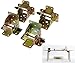Micro Trader 4X Iron Locking Folding Table Chair Leg Brackets Hinge Self Lock Foldable Hinges