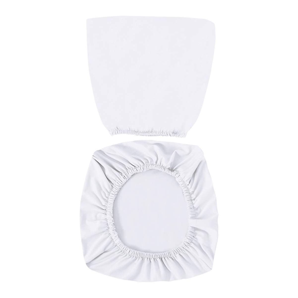 LIOOBO Computer Chair Cover - Stretch Office Chair Cover, Rotating Chair Slipcover Removable Computer Office s Universal Desk (White)
