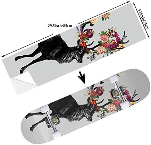 STREET FFX Skateboard Cruiser Deck and Balance Board Stickers Decals - 9.5 x 33.5 Inches