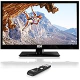Pyle 23.6-Inch 1080p LED TV | Ultra HD TV | LED Hi Res Widescreen Monitor with HDMI cable RCA Input | LED TV Monitor | Audio Streaming | Mac PC | Stereo Speakers | HD TV Wall Mount (PTVLED23)