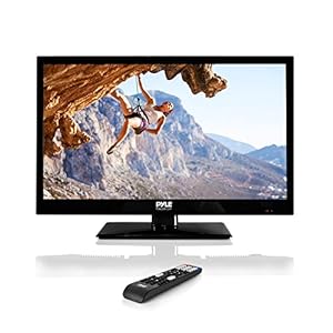 Pyle 23.6-Inch 1080p LED TV | Ultra HD TV | LED Hi Res Widescreen Monitor with HDMI cable RCA Input | LED TV Monitor | Audio Streaming | Mac PC | Stereo Speakers | HD TV Wall Mount (PTVLED23) 51KKrNId9qL