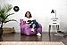 Big Joe Dorm Bean Bag Chair with Drink Holder and Pocket, Radiant Orchid Smartmax, Durable Polyester Nylon Blend, 3 feet