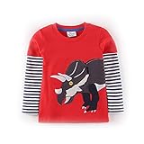 Doyola Toddler Boy's Baby's Long Sleeve Crew Neck Cotton T-Shirt Tops Tee