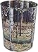 Rivers Edge Products Metal Waste Basket, 10.5-Inch Small Trash Can, Novelty Garbage Can for Office, Kitchen, Bathroom, or Bedroom, Nature and Wildlife Home Decor, Hunting Theme