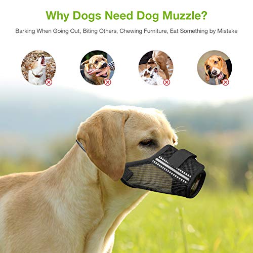 soft mesh dog muzzle