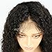 Human Hair Lace Front Wigs 150% Density Water Wave Human Hair Wigs with Baby Hair for Black Women Natural Color 18inch
