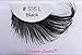 Elegant Lashes #535L Thick Long Black Human Hair False Eyelashes for Drag Queen Halloween Dance Costume
