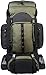 Amazon Basics Internal Frame Hiking Camping Rucksack Backpack with Rainfly - 15 x 6.5 x 30 Inches, 55 Liters, Green