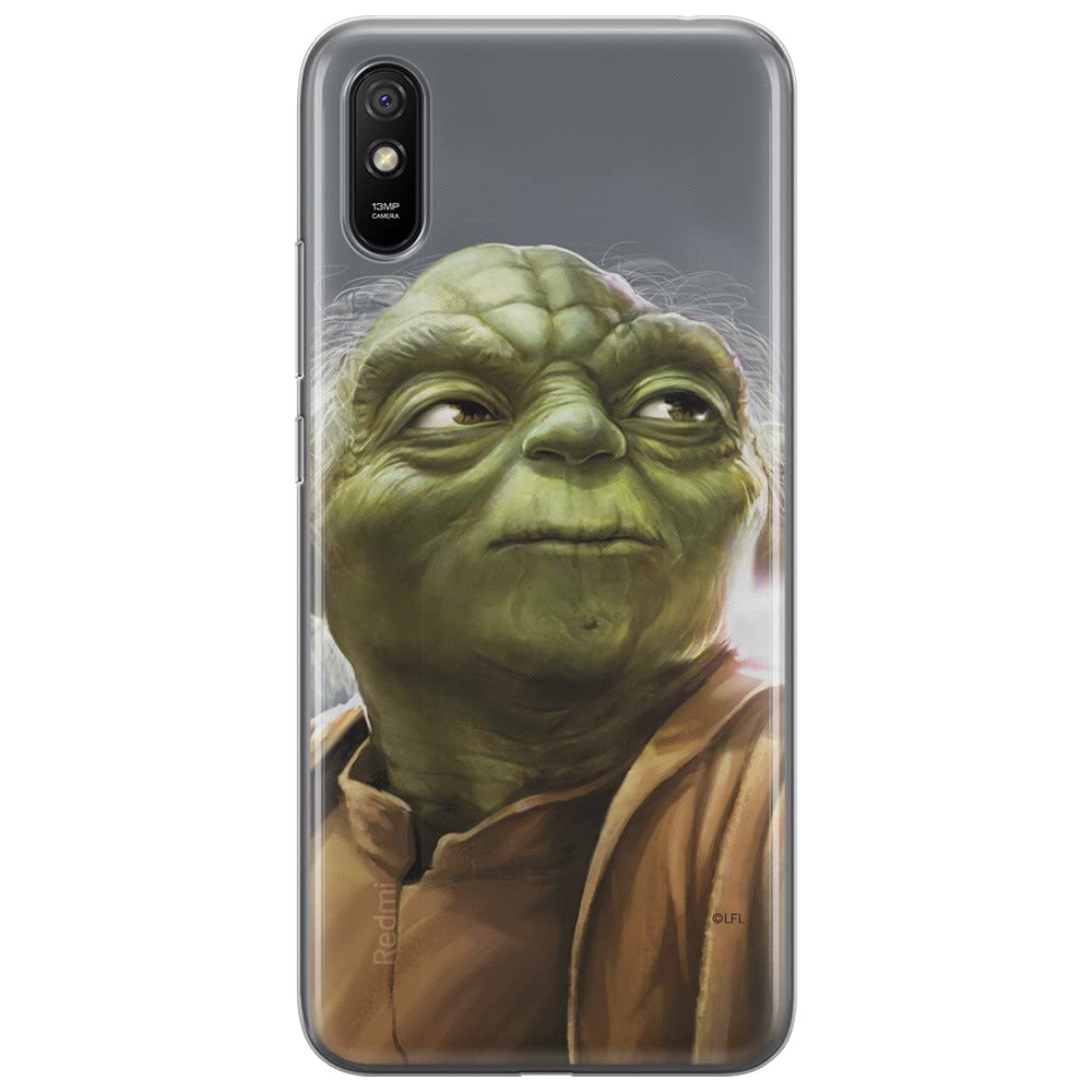 ERT GROUP mobile phone case for Xiaomi REDMI 9A original and officially Licensed Star Wars pattern Yoda 006 optimally adapted to the shape of the mobile phone, case made of TPU