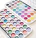 EconoArts Watercolor Paint Set, 72 Opaque Colors (Gouache) - Normal and Pearlescent, 6 Flat, 6 Round, and 2 Basic Brushes