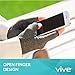 Vive Arthritis Gloves with Grips - Men & Women Textured Fingerless Compression - Open Finger Hand Gloves for Rheumatoid and Osteoarthritis - Arthritic Joint Pain Relief for Computer Typing (Large)