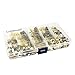 LolliBeads (TM) Assorted Size Silver Gold Antiqued Brass Bronze Ribbon Leather Cord Bookmark End Bracelet Pinch Crimps Kit Spring Coil End Lobster Clasps Chain Extenders Pack (1000 Pcs)
