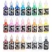 Ez Journey- Permanent 3D Fabric Paint Set 24 Colors Brushes & Stencils: Puffy Paints with Glitter and Glow Colors- Puff Paint Kit for Decorating Shirts, Denim, Textiles, Plastic, Glass and Wood