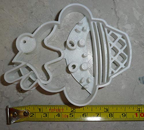 ICE CREAM CONE SUNDAE SWEET CUTE FACE COLD DESSERT SUMMER TREAT SNACK WAFER WAFFLE SUGAR PASTRY SPECIAL OCCASION COOKIE CUTTER BAKING TOOL 3D PRINTED MADE IN USA PR2365