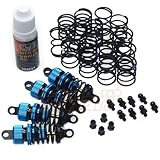 Yeah Racing Shock-Gear 55mm Damper Set for 1/10 RC Touring Car Blue