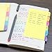 4 x 6 in Divider 60 ruled sticky notes with tag 2 pack, 10 colored bullet journal pens fine point tip markers, Organizing School & Office Supplies, Sticky Journals Page tabs, 6 Assorted Vibrant Colors