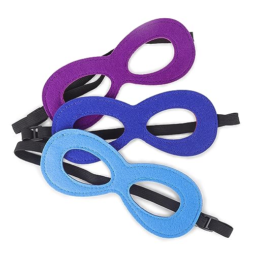 AIMIKE Superhero Mask, Eye Mask Costume Soft Felt Mask, Halloween Half Mask Adjustable, Party Favors for Kids