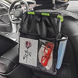 Hanging Car Trash Can with Storage