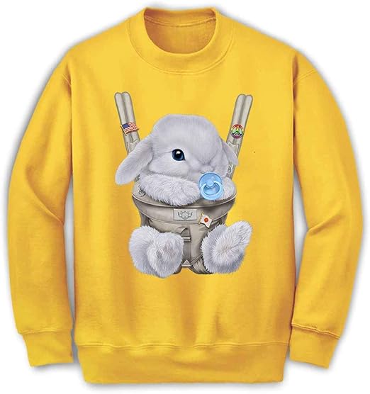 Amazon Fox Republic 白毛 兎 うさぎ 抱っこ 抱っこ紐 おしゃぶりり キッズ スウェット トレーナー パーカー 通販