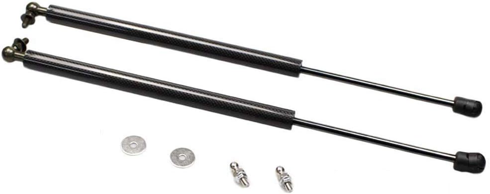 JINGLINGKJ Front Bonnet Hood Damper for 2006-2017 C-Triomphe Shock Absorbers Gas Struts Spring Rods 2Pcs (Black Carbon Fiber)