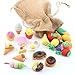 Smart Novelty Food Puzzle Erasers for Kids Party Favors and Classroom Prizes - Food Eraser Assortment - Bulk Pack of 50 Cute Erasers