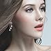 Merdia 925 Sterling Silver Long Dangle Pearls Earring for Women