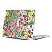 GMYLE MacBook Air 13 Inch Case A1466 A1369 Old Version 2010 2017, Hard Shell Plastic Clear Crystal Glossy Snap On Cover (Tropical Flowers & Butterfly)