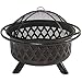 Best Choice Products Outdoor 36-inch Firebowl Fire Pit Stove w/Bronze Finish and Flame Retardant Spark Arrestor, Black