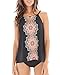 Yonique Women Two Pieces Tribal Printed Flyaway Tankini Sets With Triangle Brief Swimsuit