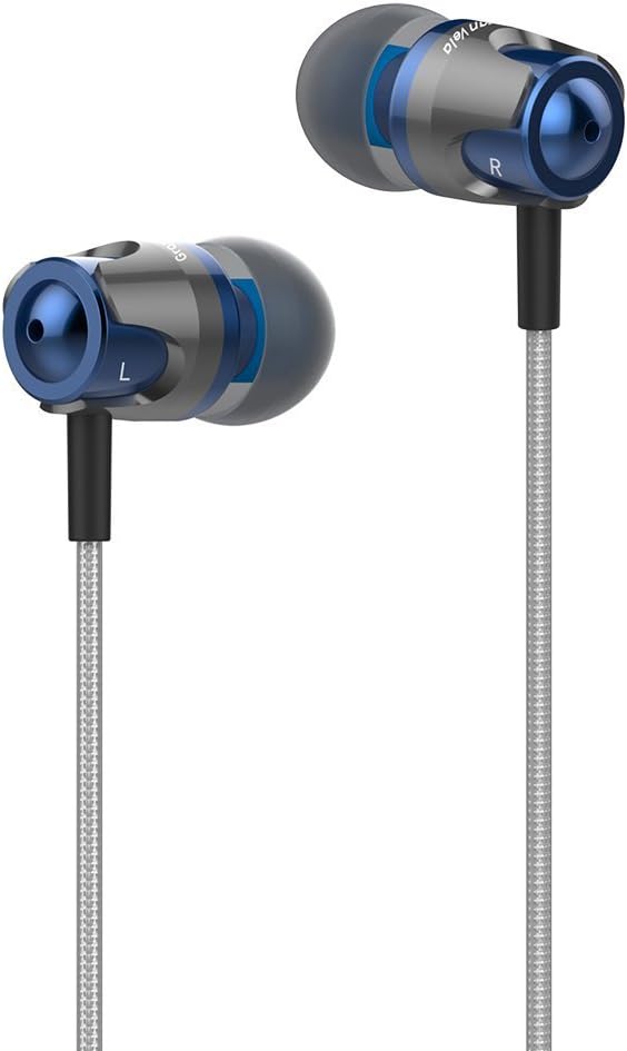 Gaming Earbuds,GranVela GT1 Hi Resolution In Ear Gaming Headphones for PC Gaming, Xbox,PS4. Jack Cable Splitter Included.