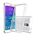 AnoKe Galaxy Note 4 Clear Case with HD Screen Protector, [Scratch Resistant] Acrylic Hard Cover with Rubber TPU Bumper Hybrid Ultra Slim Protective for Samsung Galaxy Note 4 -TM Crystal Clear
