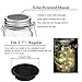 6 Pack Mason Jar Lights, 10 LED Solar Cold White Fairy String Lights Lids Insert for Garden Deck Patio Party Wedding Christmas Decorative Lighting Fit for Regular Mouth Jars …