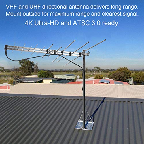 PBD Outdoor Antenna Yagi Satellite HD Antenna Attic or Roof Mount TV