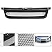 VXMOTOR for 1999-2005 Volkswagen Jetta/Bora 4 MK4 - Black Aluminum Mesh Badgele SS Front Hood Bumper Grill Grille Conversion ABS