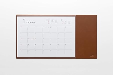 Amazon ミワックス デスクマット デスクカレンダー フリー ライトブラウン Mx Ca Lbr 文房具 オフィス用品 文房具 オフィス用品
