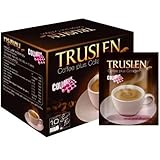 Truslen Coffee Plus Collagen Sugar Free Instant Coffee Diet Slimming 1 Box = 10 Sachets