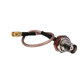 6 Inch RF Conector BNC hembra tuerca Junta Tórica a MCX Jack recto Cable Coaxial de