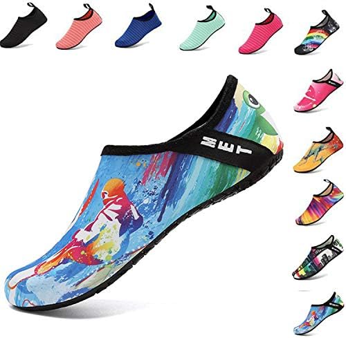 Water Shoes Womens Mens Beach Swim Barefoot Skin Socks for Aque Pool Exercise Surf Sport Quick-Dry Unisex