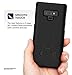 Encased Galaxy Note 9 Belt Case Holster - Ultra Thin DuraClip Protective Hard Cover w/Rotating Clip (Smooth Black)