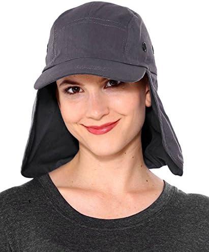 Unisex Outdoor Safari Hat Sun Protection Outdoors Fishing Neck Cover Flap Hat