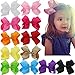 6 Inch Hair Bows Big Large Grosgrain Ribbon Boutique Hair Bow Clips For For Girls Teens Toddlers Kids Set Of 12