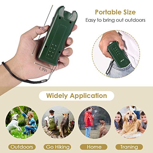 Quenta Handheld Dog Repellent, Ultrasonic Infrared Dog Deterrent, Bark Stopper + Good Behavior Dog Training - Thumbnail 6