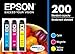 EPSON T200 DURABrite Ultra Ink Standard Capacity Color Combo Pack (T200520-FF) for select Epson Expression and WorkForce Printers