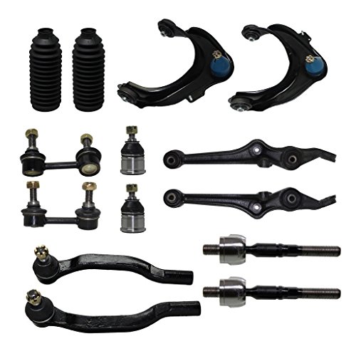 Brand New Complete 14-Piece Front Suspension Kit for Honda Accord 2.3L - 10-Year Warranty- All (4) Upper & Lower Control Arms, All (4) Ball Joints, 2 Sway Bars, All (4) Tie Rods, 2 Tie Rod Bootsâ€¦