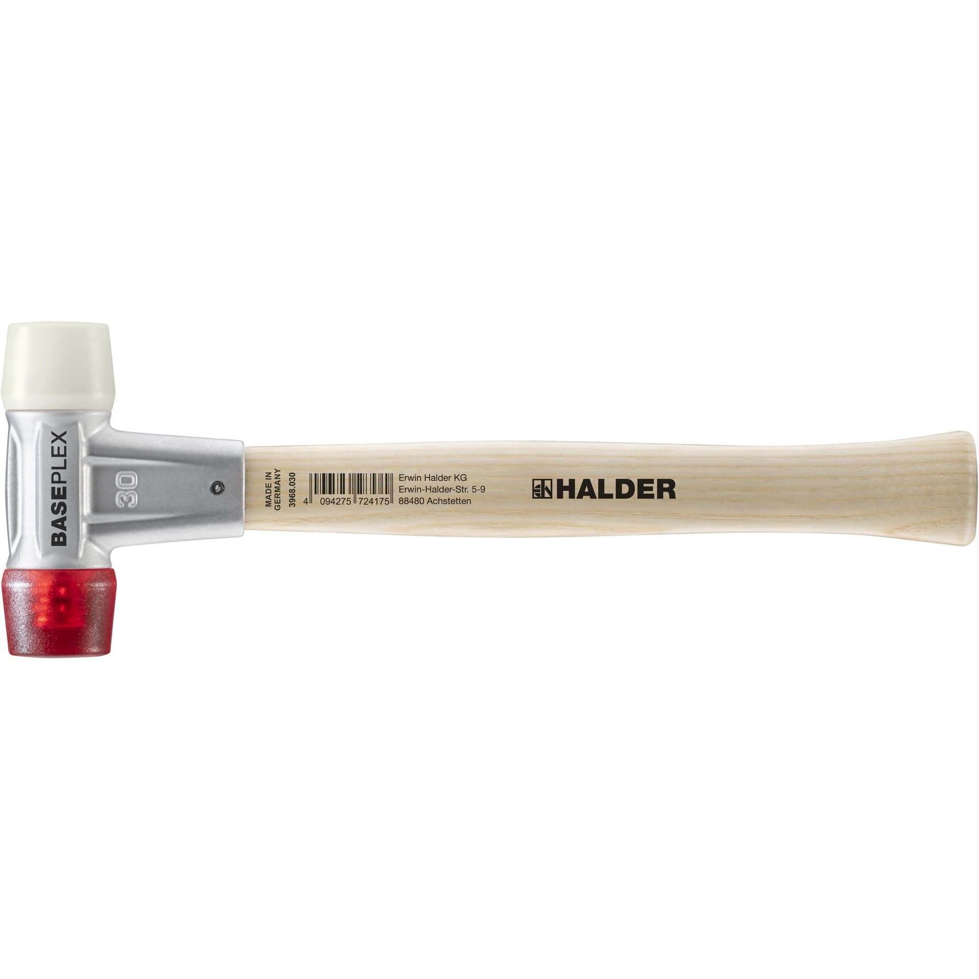 Halder 3968030 30 mm EH 3968 "Baseplex" Soft-Face Mallet - Multi-Colour