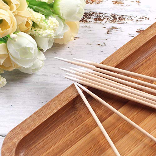 Fenshine 1000 Count Microblading Cotton Swab, Cotton Swabs Pointed Tip, Cotton Swabs Wood Sticks, Cotton Tipped Applicator, Tattoo Permanent Supplies, Makeup Cosmetic Applicator Sticks (1000PCS) - Thumbnail 4